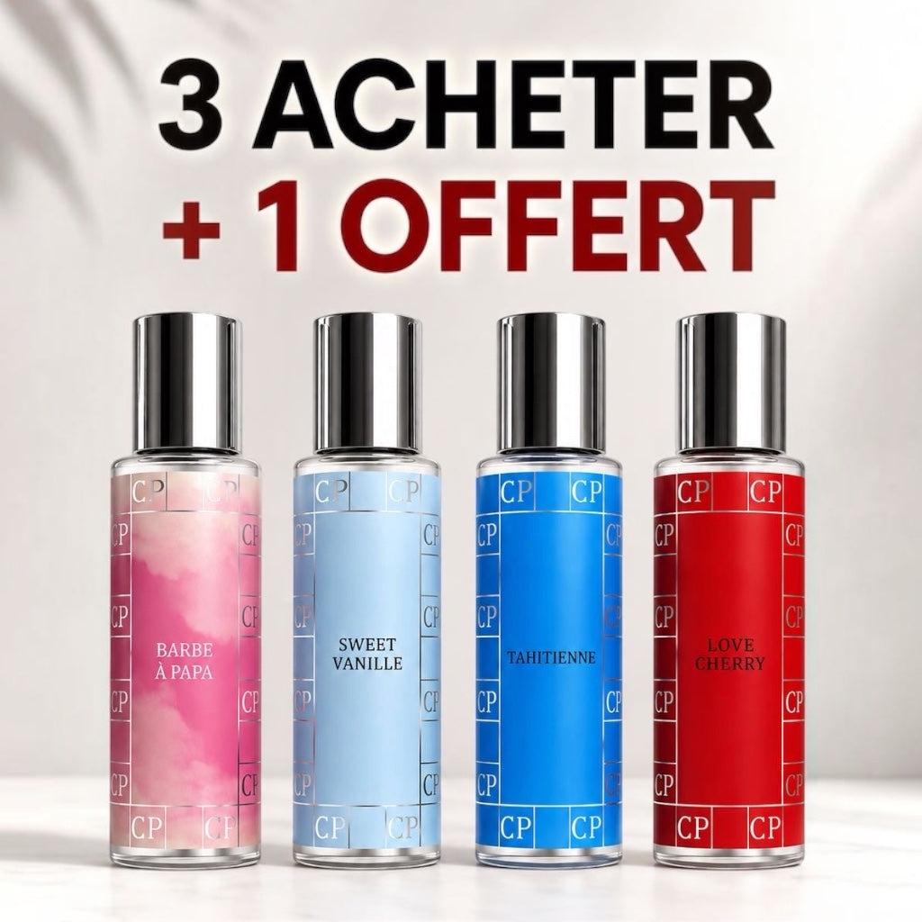 PACK 3 BRUMES CP + 1 OFFERTE